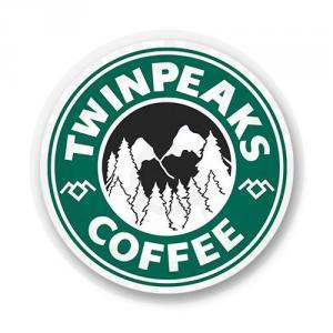 Стикер "Кофе" / "Twin Peaks"