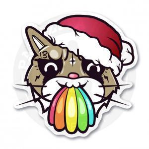 Сердитый Новогодний кот