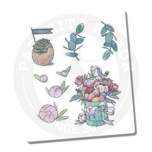 Наклейки Акварельные растения