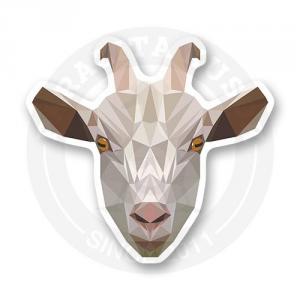 Стикер "Лакшери козел. Low poly"