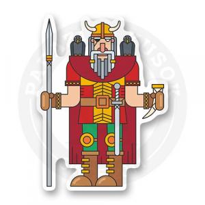 Стикер "Один бог викингов"