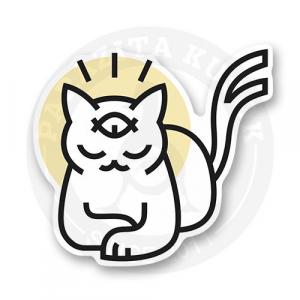 Стикер "Просветленный кот"