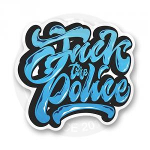 Стикер "Fuck The Police Lettering"