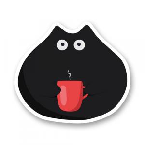 Время кофе - кот