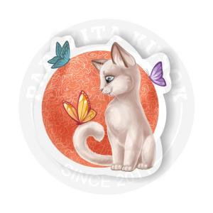Наклейка Котик/Sticker Cat