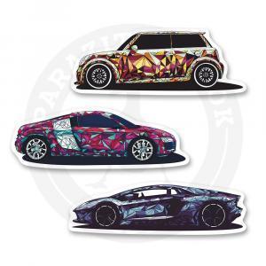 Стикерпак "Low Poly Автомобили"