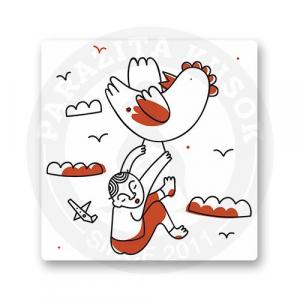 Стикер "Куриные истории #2"