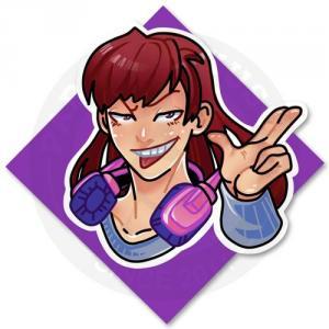 Наклейка Nerf this! Дива / Overwatch