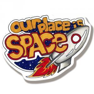 Наклейка Космос Наш/Sticker Our place is Space