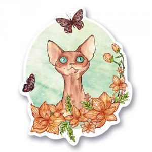 Стикер "Игривый кот"