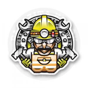 Стикер "work logo"