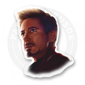 Стикер "Тони Старк железный человек"