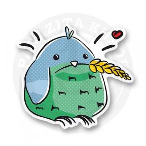 Стикер "Птенец с колоском"
