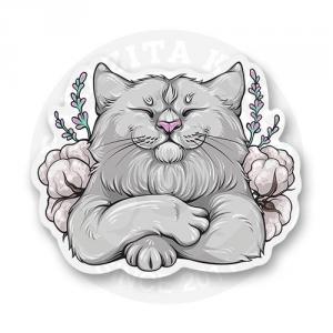 Стикер "Хлопковый кот"