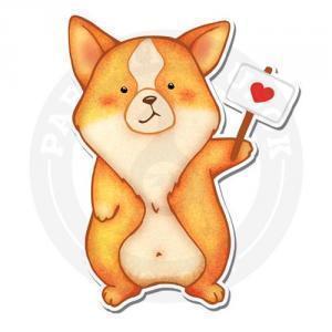Стикер Корги Яша