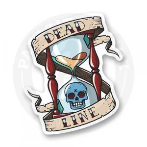 Стикер "dead line"