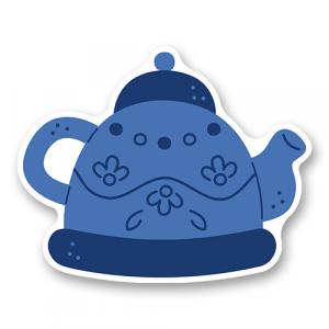 Чайник с узором для чаепития
