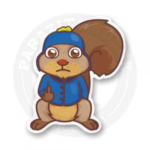Стикер "Белка недовольна"