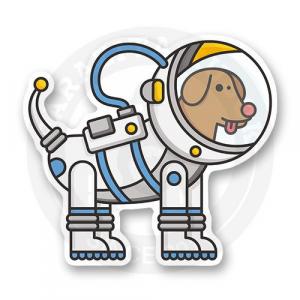 Стикер "Космособака"