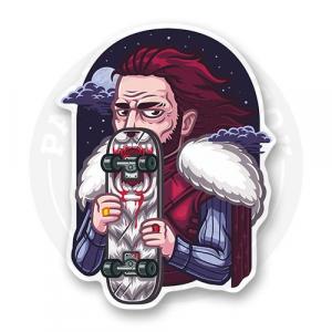Стикер "Старк - скейтер"