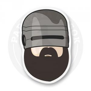 Стикер "Бородатый Робокоп"