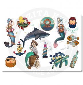 Стикерпак А4 «Море»