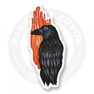 Стикер "Ворон и лава"