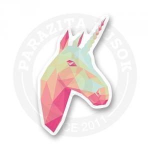 Стикер "Нежный единорог Low Poly"