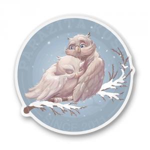 Стикер "Совушки"