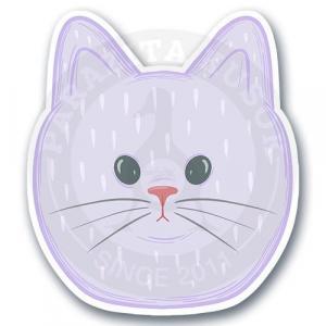 Стикер «Розовый котик»