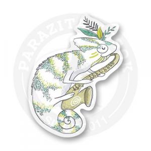 Стикер "Хамелеон Саксофонист"
