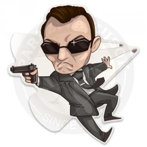 Наклейка Агент Смит, Матрица/Agent Smith, The Matrix