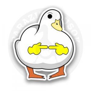 Стикер «Гусь стеснюсь»