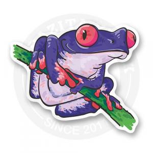 Стикер "colorful frog"