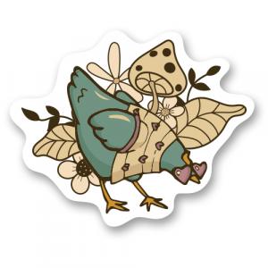 курочка в цветах