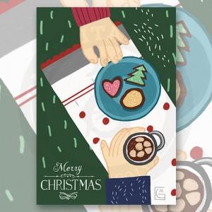 Открытка "merry christmas"