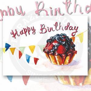 Открытка "Happy Birthday"