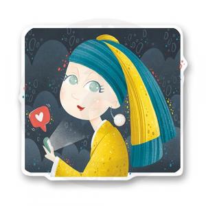Стикер "Девушка с жемчужной сережкой"