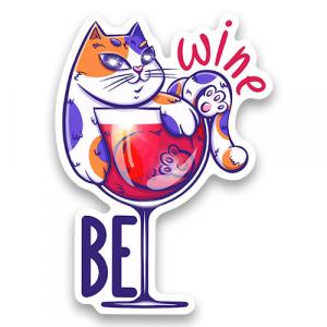 Кот в бокале "Be wine"