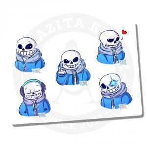 Наклейки Undertale Sans