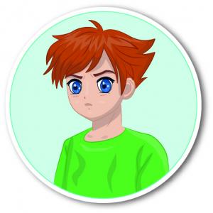 Мальчик из аниме. Молодой человек из манги-аниме. Парень из аниме.