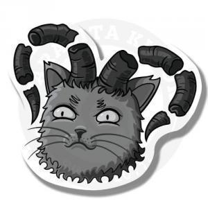 Стикер Кот Бафомет