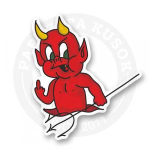 Стикер "красный черт"