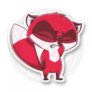 Стикер "Crimson Fox - facepalm"