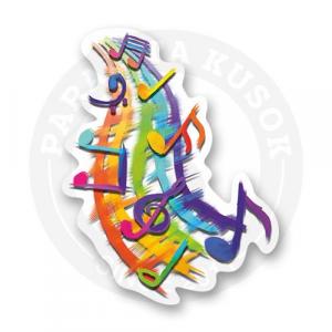 Стикер "Музыка льется как вода"