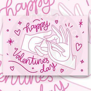 Открытка "Happy Valentine's Day"