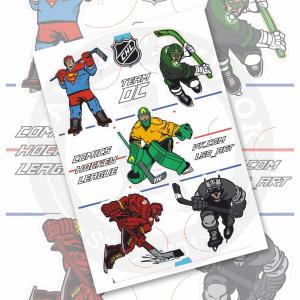 Стикерпейдж "Comics hockey league. Team DC"