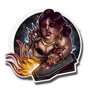 Sticker BLACK METAL QUEEN