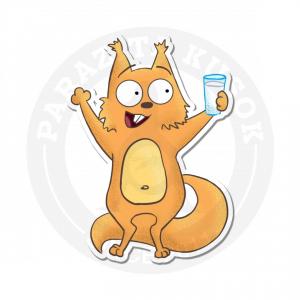 Стикер «Белка Кевин»