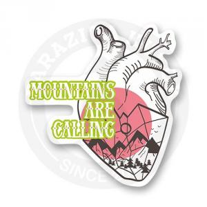 Стикер "Mountains are calling"